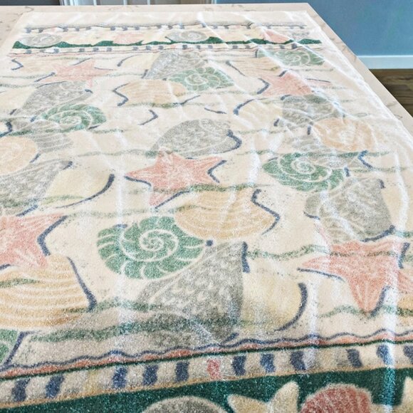 Vintage JCPenney Collection Bath Towel & 2 Hand Towels Coastal Beachy - Picture 4 of 10